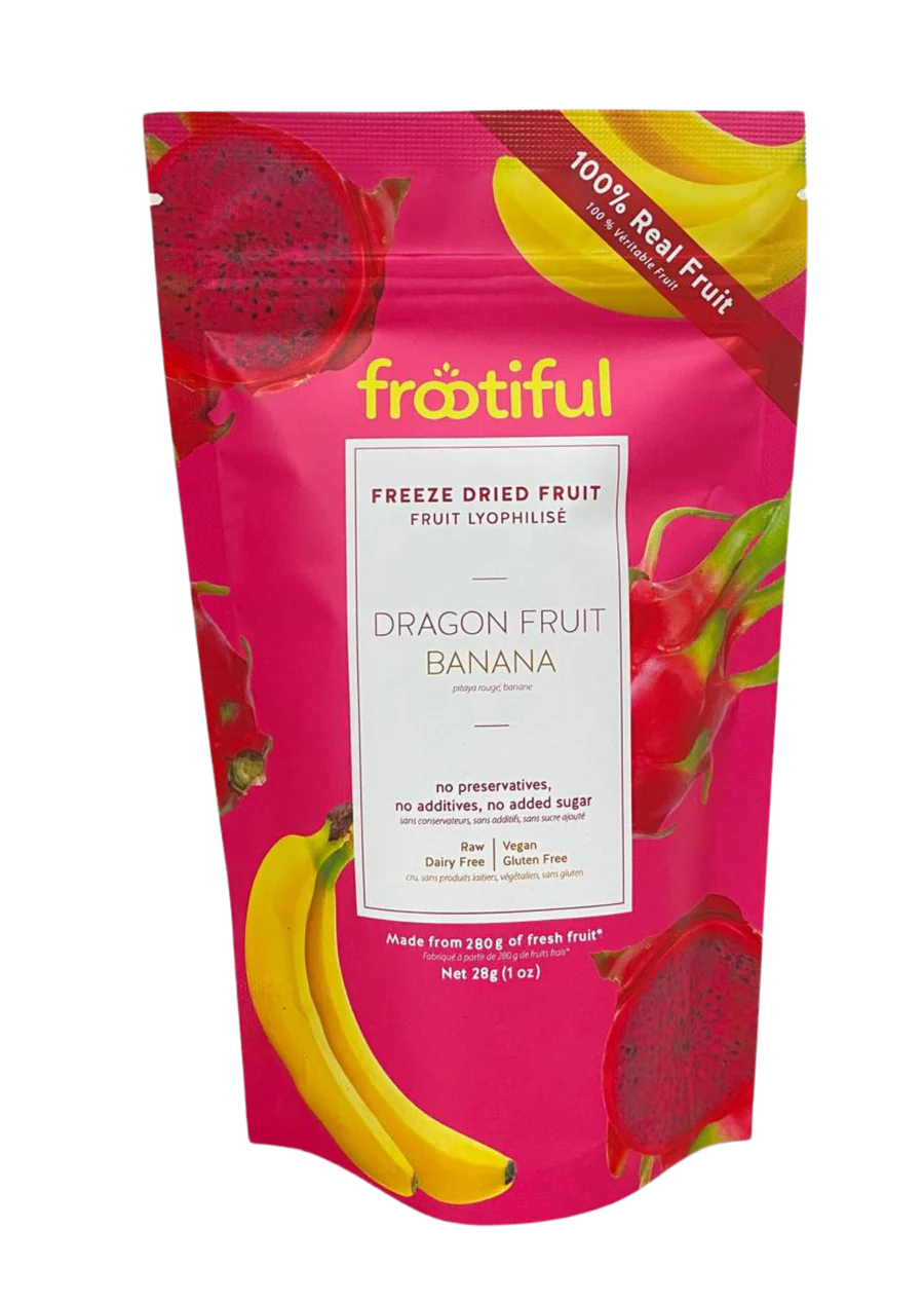 Fruit du dragon et banane lyophilisés (lot de 2)