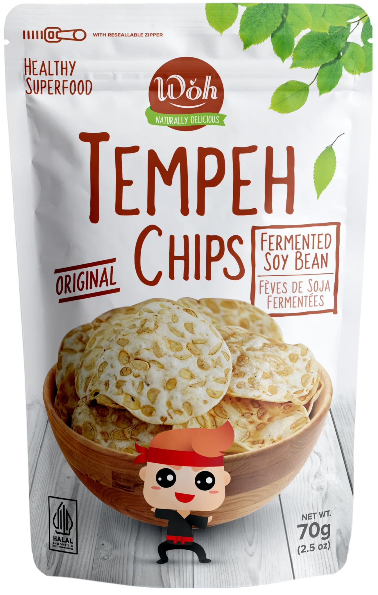 Original - Chips de tempeh WOH (paquet de 2)